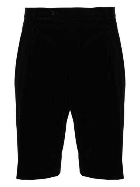 Stretch velvet shorts