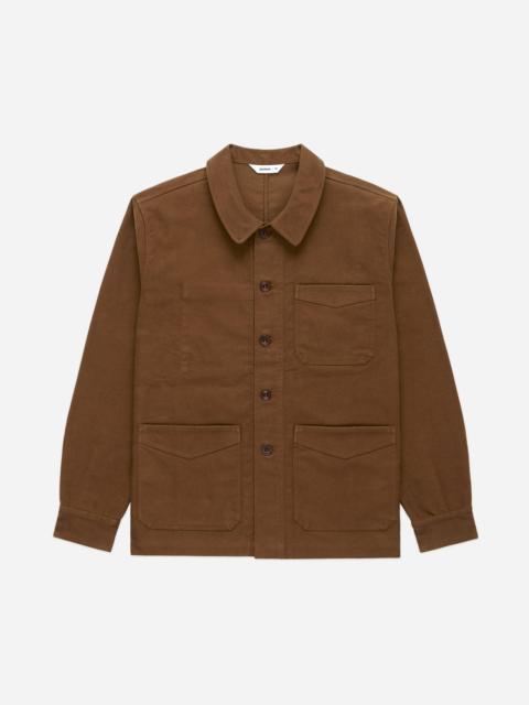 French Work Jacket - Brown Moleskin