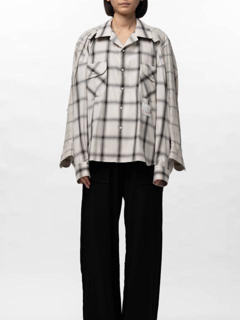 Front Back Combined Check Shirt