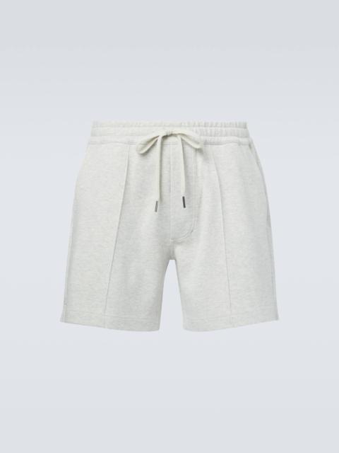 Cotton, silk, and cashmere shorts
