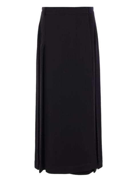 belt-loop midi skirt