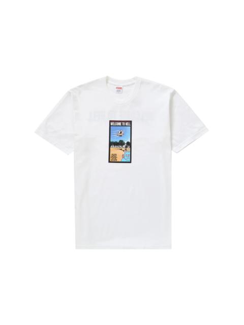Supreme Toy Machine Welcome To Hell Tee White