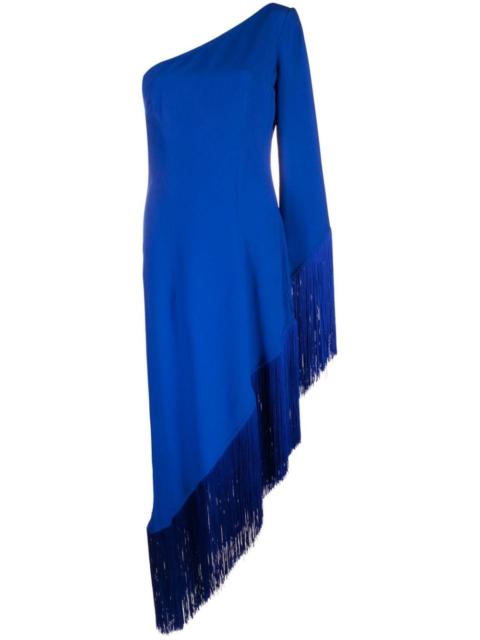 Aventador fringed asymmetric dress