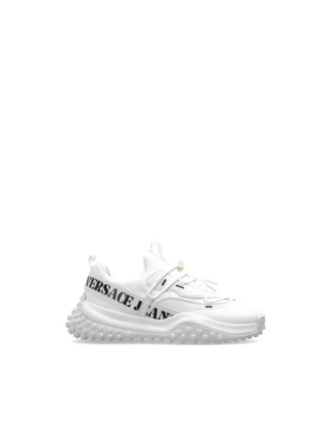 logo-lettering lace-up sneakers