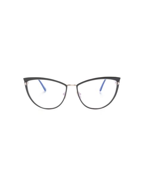 cat-eye frame glasses