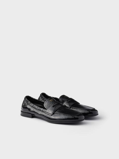 Shuffle patent leather loafers