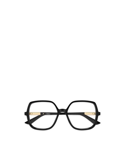 square-frame glasses