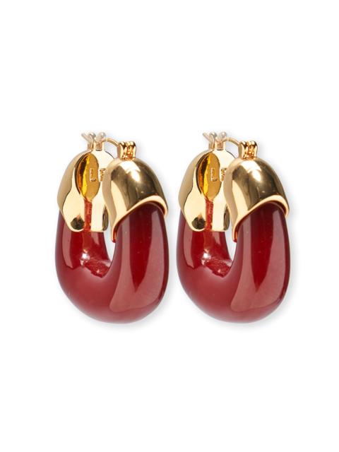 Organic Hoop Earrings - Currant