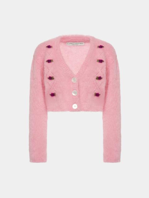 CARDED MOHAIR CARDIGAN