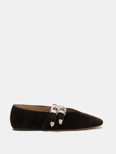 Claudia Slipper / Chocolate Corduroy