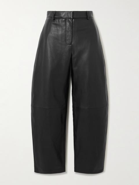 Leather Tapered Pants