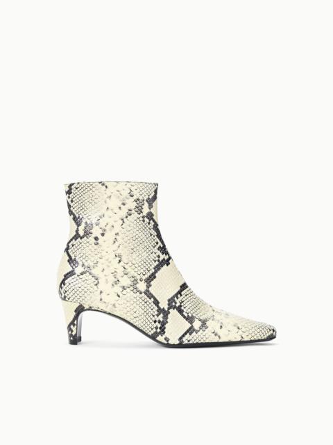 STAUD WALLY ANKLE BOOT WHITE SNAKE