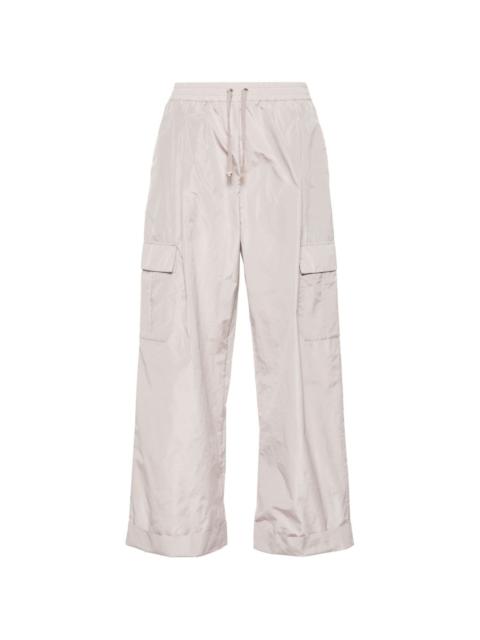 drawstring-fastening trousers