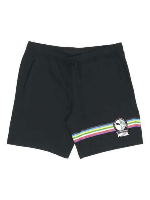 PUMA INTL Graphic Shorts 'Black White' 531308-01
