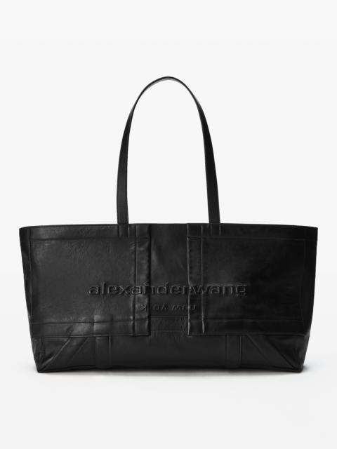 Pack Tote in Leather Large