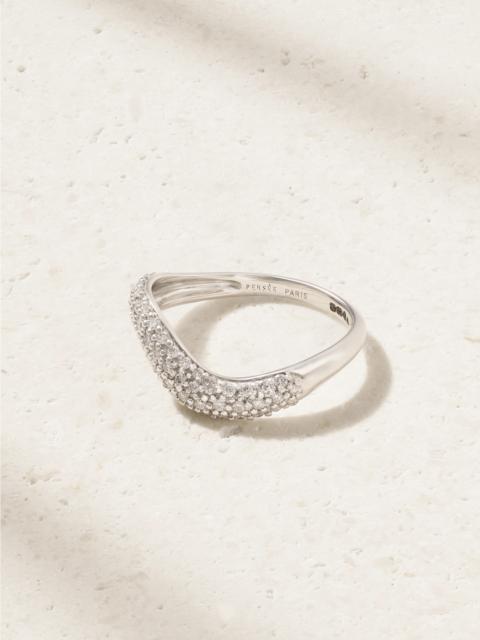 Wave Alliance 18-karat White Gold Diamond Ring