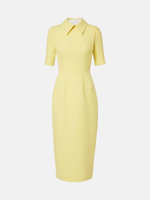 Valletta wool crêpe midi dress