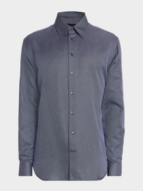 Men's Micro-Dot Cotton Modern Fit Sport Shirt