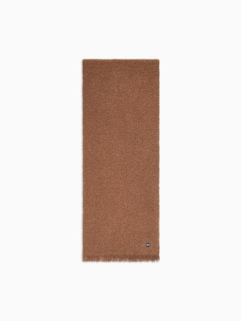 GIORGIO ARMANI NEVE SCARF IN CASHMERE AND SILK