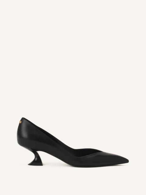 MIDNIGHT STEP PUMP IN LEATHER