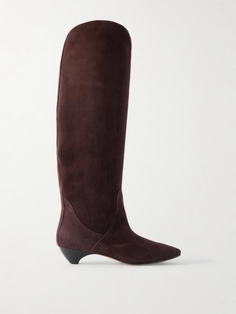 Allegra Suede Riding Boots