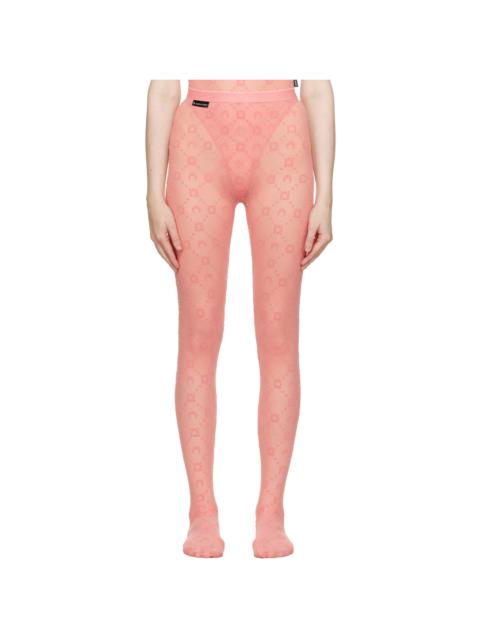 SSENSE Exclusive Pink Recycled Mesh Flock Tights