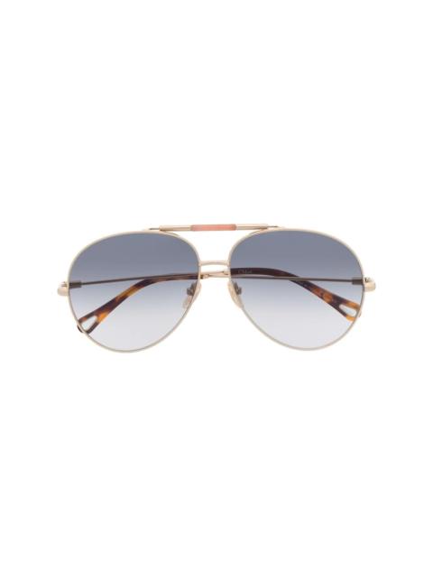 gradient pilot sunglasses
