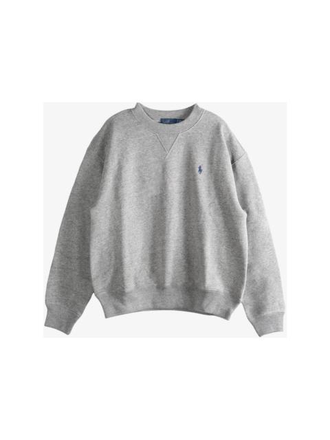 Polo Ralph Lauren Arctic Fleece Knit Long Sleeve Crew Neck Sweatshirt Dark Vintage Heather