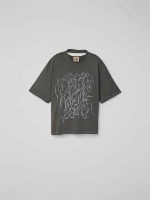 Faded Black Mineral Dye Boxy T-Shirt