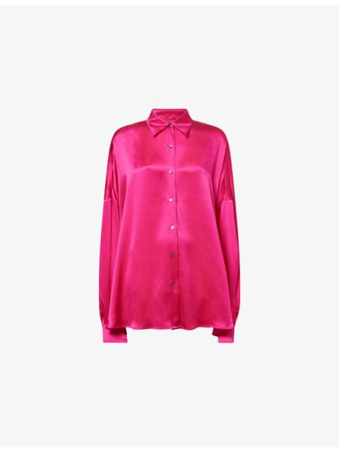 Oversized Casia Silk Shirt