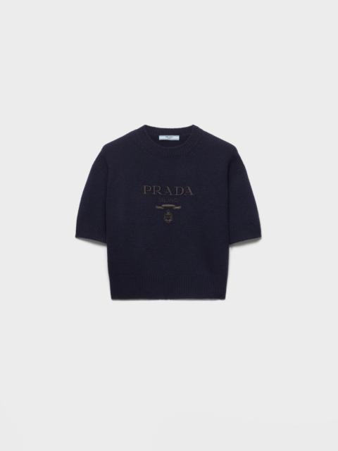 Wool and cashmere crew-neck sweater