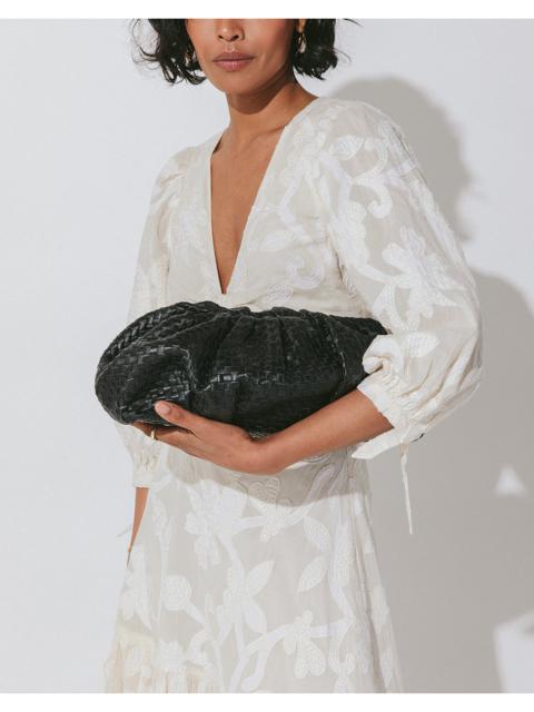 GIGI WOVEN CLUTCH | BLACK