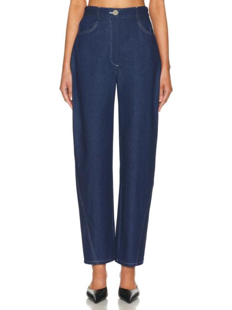 High Waisted Straight Leg