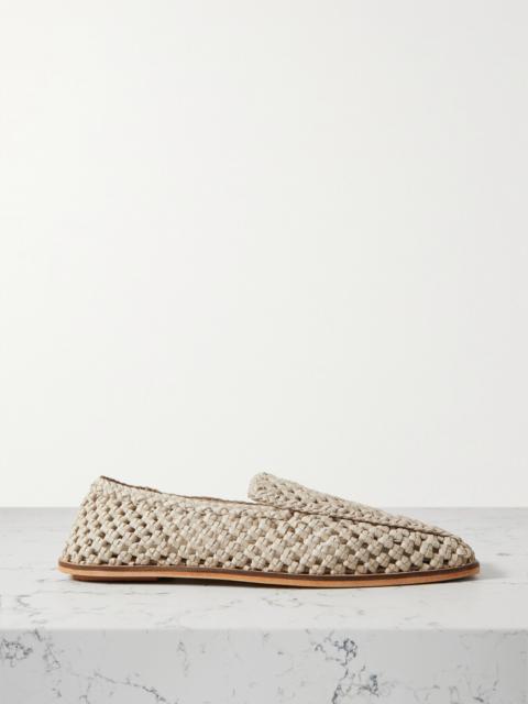 + Net Sustain Macramé Leather Loafers