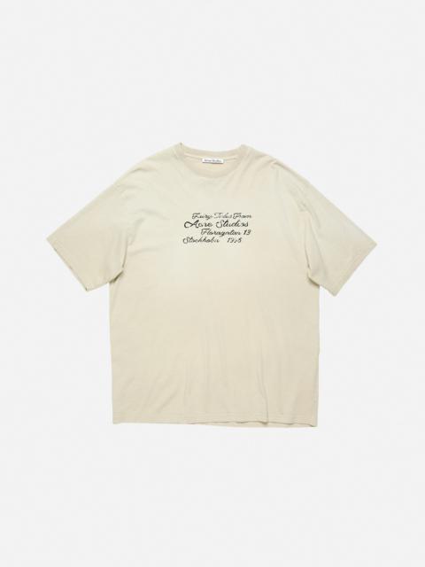 Logo t-shirt - Oat beige