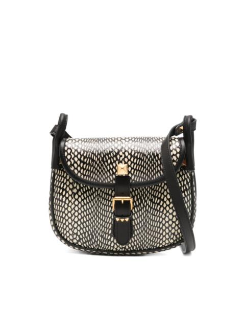 signature Rockstud embellishment animal-print cross body bag