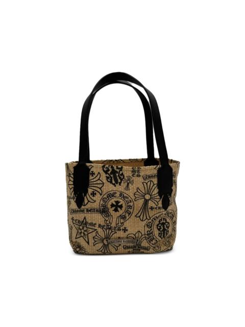 handle graphic beach bag