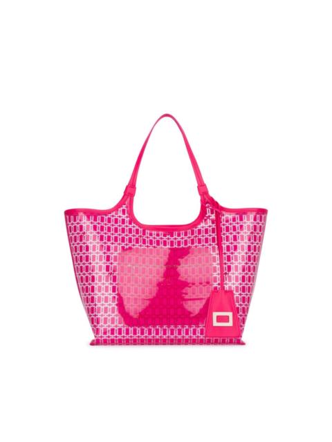 geometric-pattern tote bag