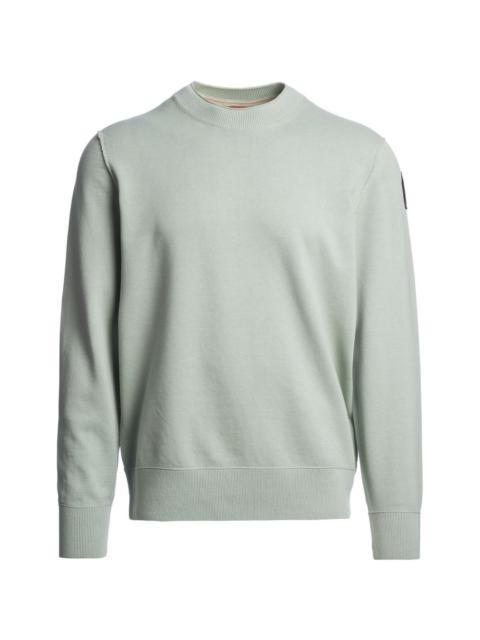 patch crew-neck sweatshirt