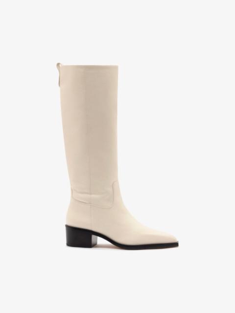 Florencia Boot In Ivory Leather