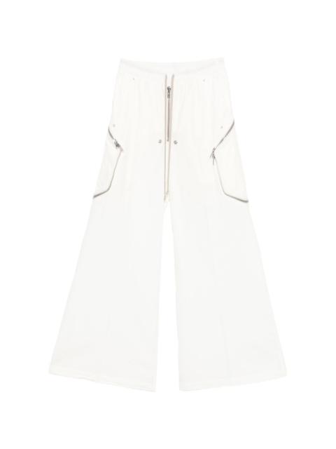 zip-pocket straight trousers