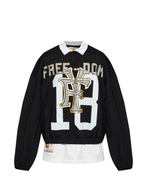 graphic-print cotton sweatshirt