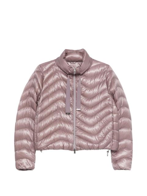 quilted zip-up jacket