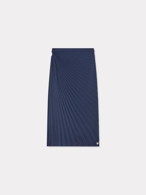 Sun-ray pleats midi skirt