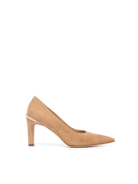 Edwina High Heel Stiletto Pump in Nude Suede