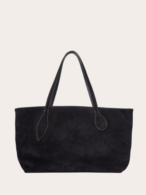MEGA SPROUT TOTE BLACK SUEDE