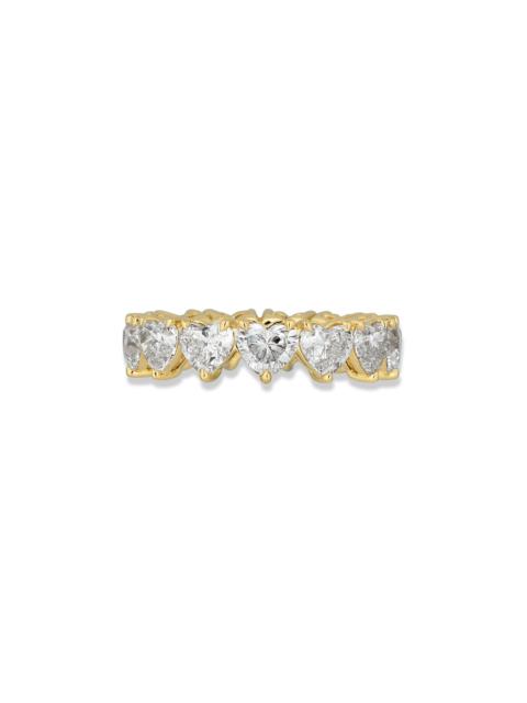 LAB-Created Heart Eternity Band
