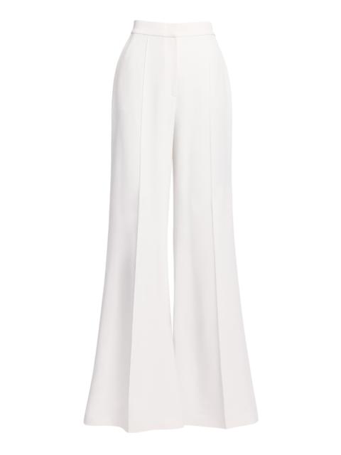 Cady Wide-Leg Pants white