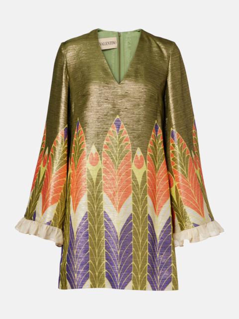 Escape printed silk-blend minidress