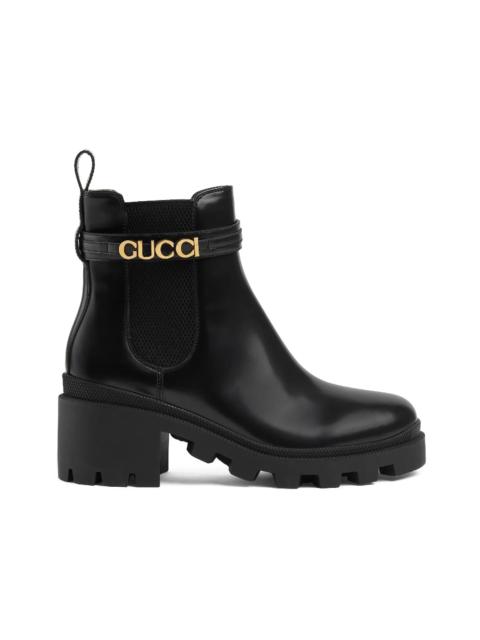 Gucci Logo-Strap Chelsea Boots Black (Women's)